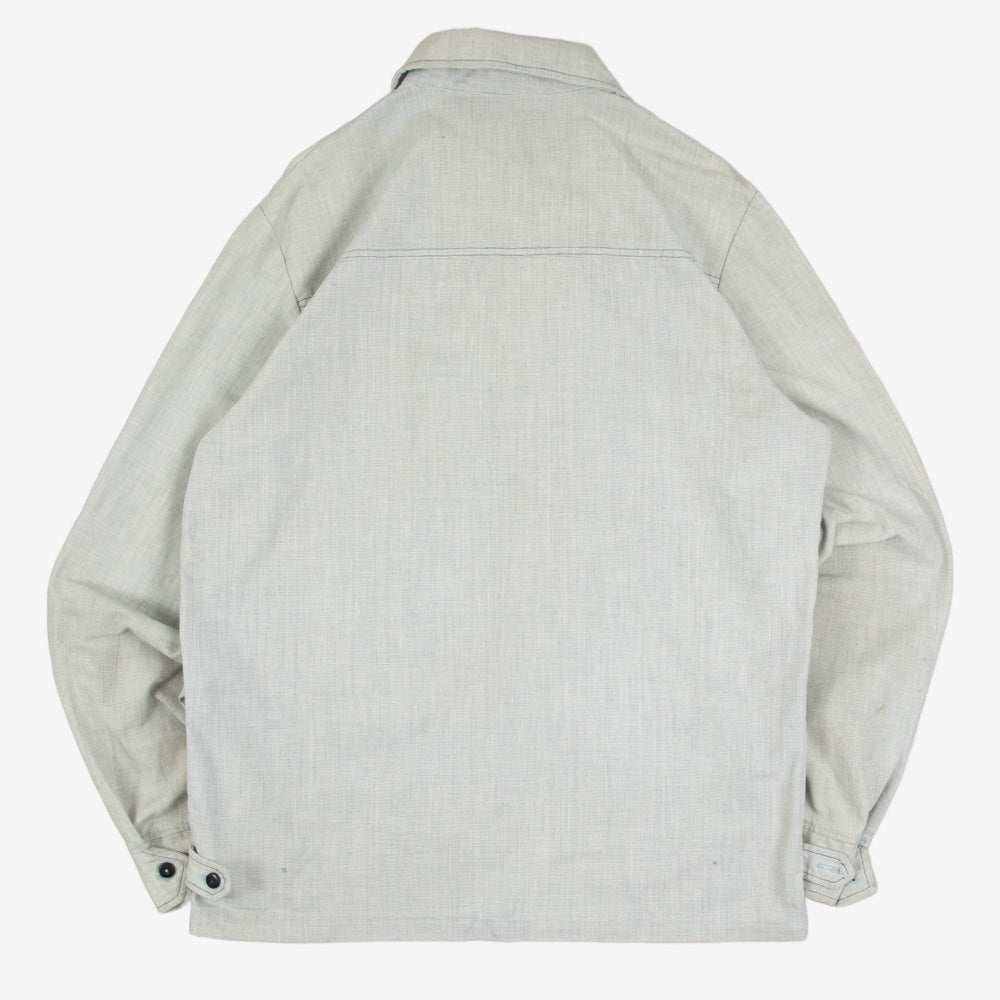 MEN'S VINTAGE 1980S FULL ZIP HARRINGTON JACKET - LARGE