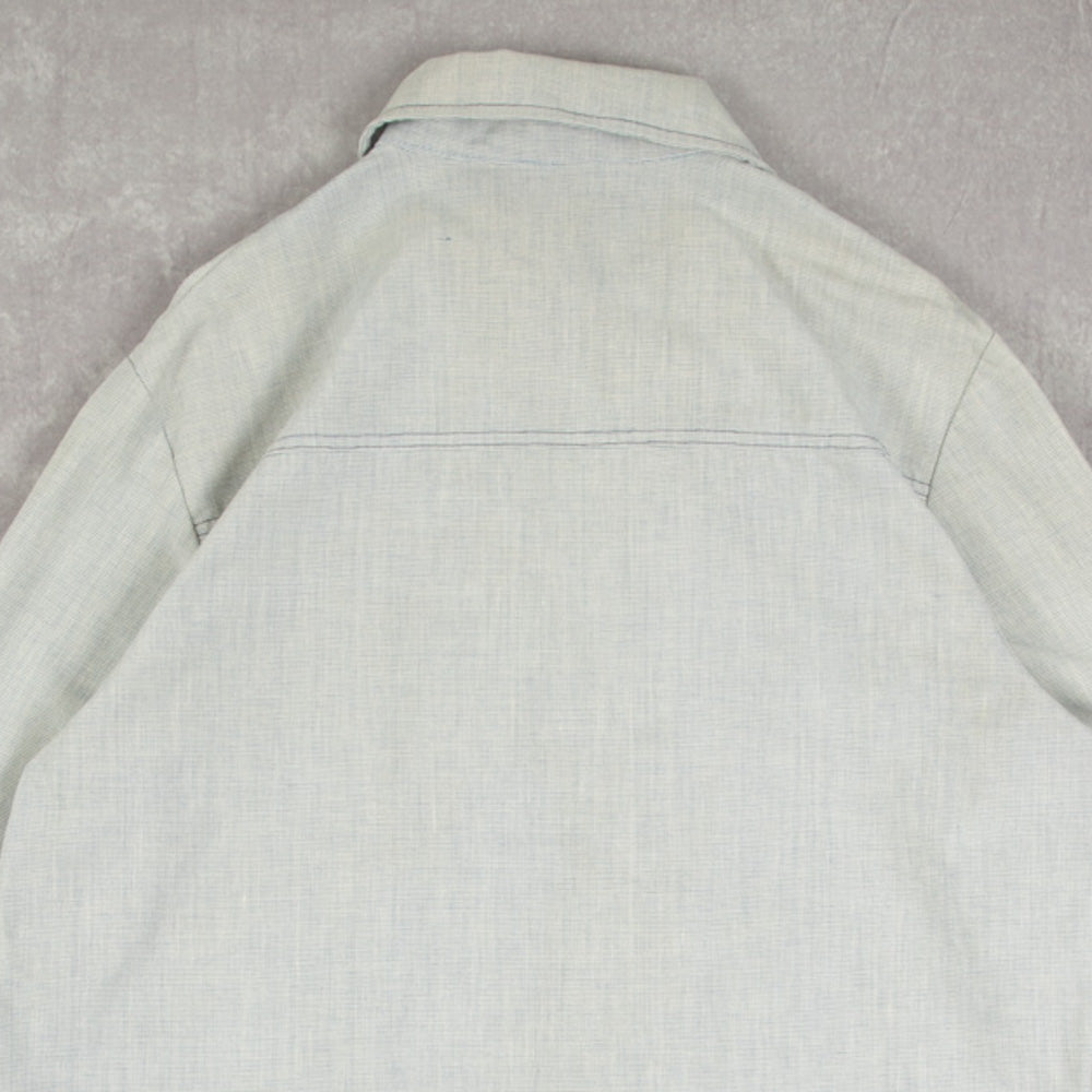 MEN'S VINTAGE 1980S FULL ZIP HARRINGTON JACKET - LARGE