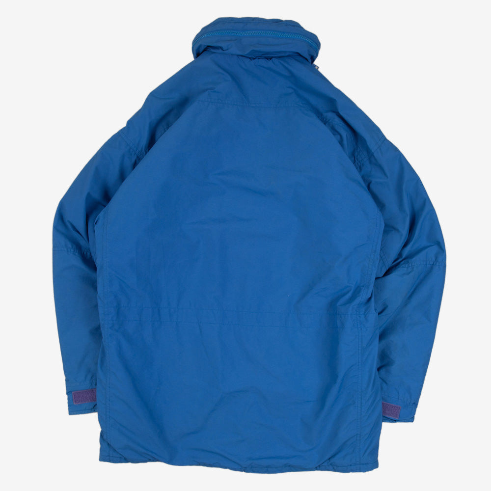 MEN'S VINTAGE 1990S COLUMBIA FULL ZIP PADDED HOODED JACKET - MEDIUM