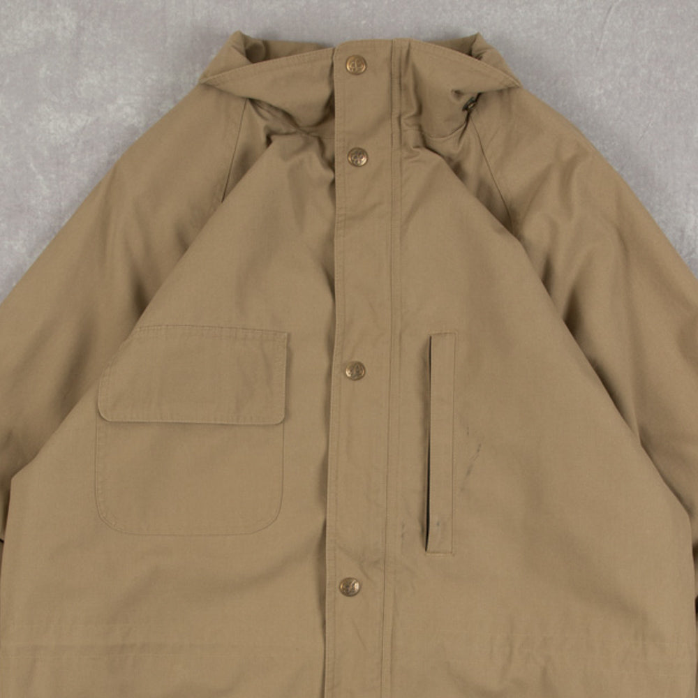 MEN'S VINTAGE EDDIE BAUER FLEECE LINED FULL ZIP JACKET - MEDIUM