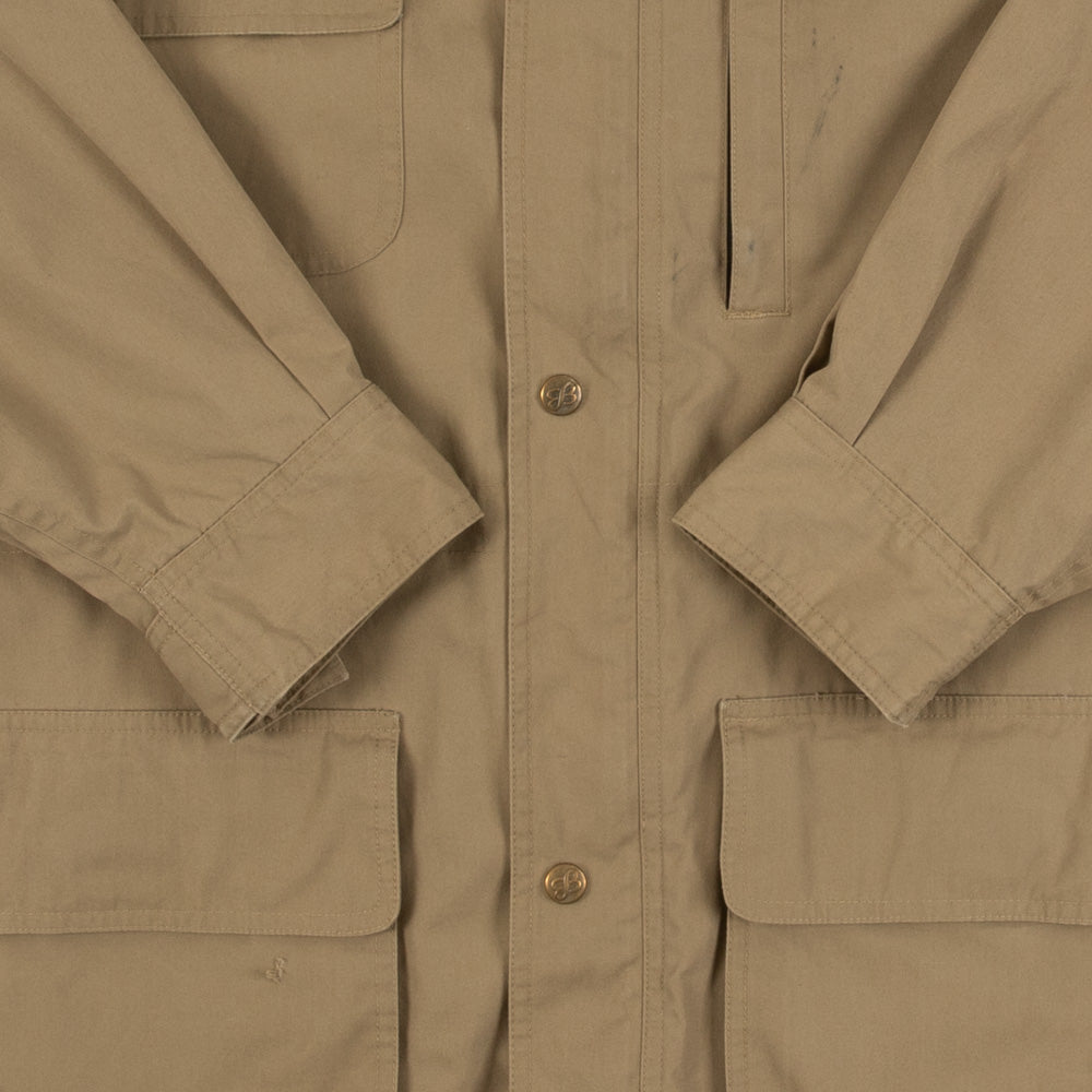 MEN'S VINTAGE EDDIE BAUER FLEECE LINED FULL ZIP JACKET - MEDIUM