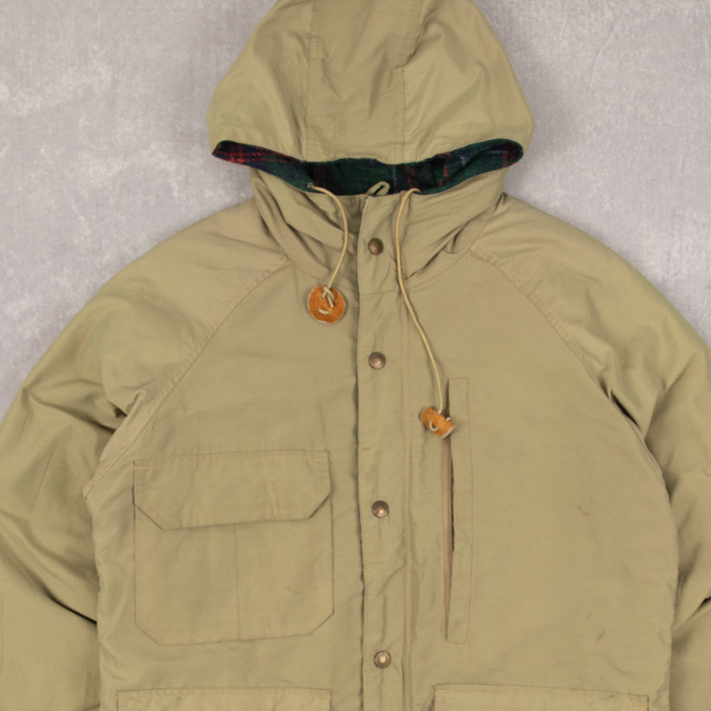 MEN'S VINTAGE 1990S FULL ZIP HOODED JACKET - SMALL