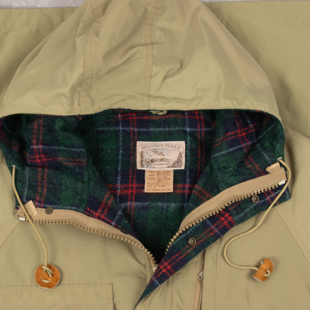 MEN'S VINTAGE 1990S FULL ZIP HOODED JACKET - SMALL