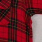 MEN'S VINTAGE 1990S CHECKED WOOL STYLE FLANNEL SHIRT - LARGE