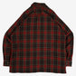 MEN'S VINTAGE 1990S CHECKED WOOL STYLE FLANNEL SHIRT - X-SMALL