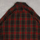 MEN'S VINTAGE 1990S CHECKED WOOL STYLE FLANNEL SHIRT - X-SMALL