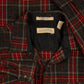MEN'S VINTAGE 1990S CHECKED WOOL STYLE FLANNEL SHIRT - X-SMALL