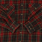 MEN'S VINTAGE 1990S CHECKED WOOL STYLE FLANNEL SHIRT - X-SMALL