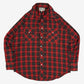 MEN'S VINTAGE CHECKED WESTERN SHIRT - X-LARGE