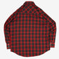 MEN'S VINTAGE CHECKED WESTERN SHIRT - X-LARGE