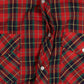 MEN'S VINTAGE CHECKED WESTERN SHIRT - X-LARGE