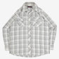 MEN'S VINTAGE CHECKED WESTERN SHIRT - X-LARGE