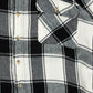 MEN'S VINTAGE 1990S CHECKED WOOL STYLE FLANNEL SHIRT - LARGE
