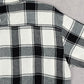 MEN'S VINTAGE 1990S CHECKED WOOL STYLE FLANNEL SHIRT - LARGE