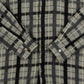 MEN'S VINTAGE CHECKED LONG SLEEVE SHIRT - LARGE