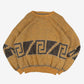 WOMEN'S VINTAGE 1990S PATTERNED KNITTED JUMPER - LARGE