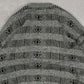 MEN'S VINTAGE 1990S PATTERNED KNITTED CARDIGAN - LARGE