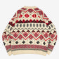 MEN'S VINTAGE 1990S MADE IN ITALY PATTERNED KNITTED JUMPER - LARGE