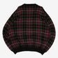 MEN'S VINTAGE 1990S CHECKED PATTERNED KNITTED JUMPER - X-LARGE