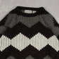 MEN'S VINTAGE STRUCTURED PATTERNED KNITTED JUMPER - X-LARGE