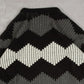 MEN'S VINTAGE STRUCTURED PATTERNED KNITTED JUMPER - X-LARGE