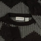 MEN'S VINTAGE STRUCTURED PATTERNED KNITTED JUMPER - X-LARGE