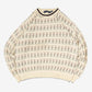 MEN'S VINTAGE 1990S STRUCTURED PATTERNED KNITTED JUMPER - LARGE