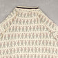 MEN'S VINTAGE 1990S STRUCTURED PATTERNED KNITTED JUMPER - LARGE