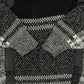 MEN'S VINTAGE 1990S LEATHER PATCH PATTERNED KNITTED JUMPER - MEDIUM