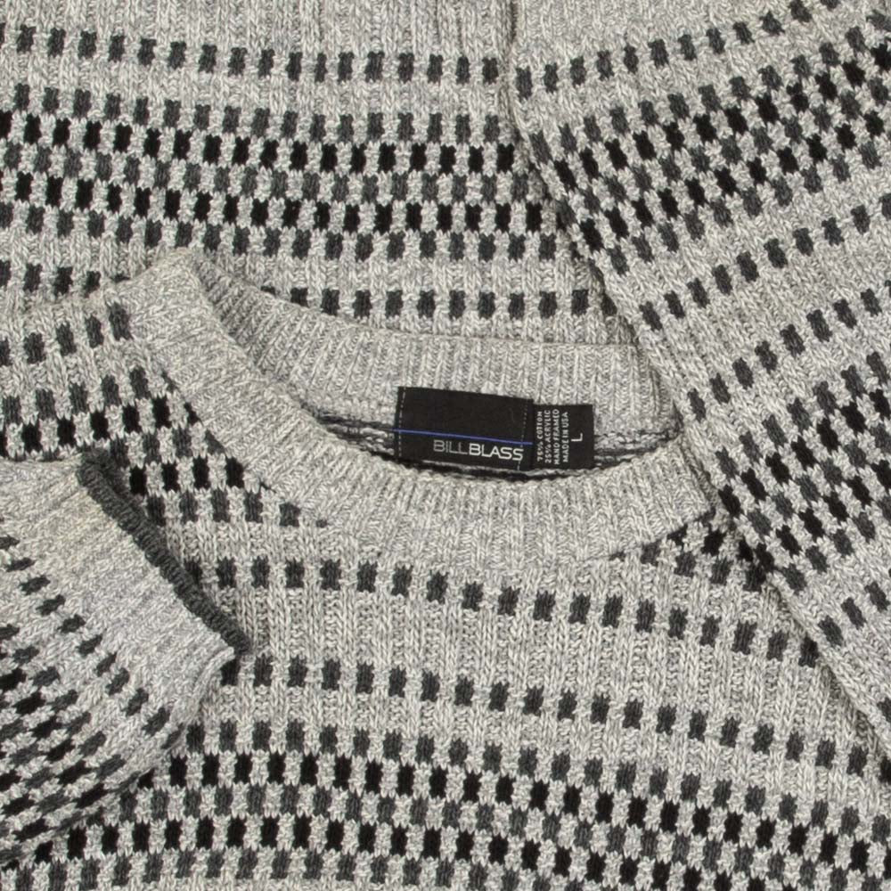MEN'S VINTAGE 1990S STRUCTURED PATTERNED KNITTED JUMPER - LARGE