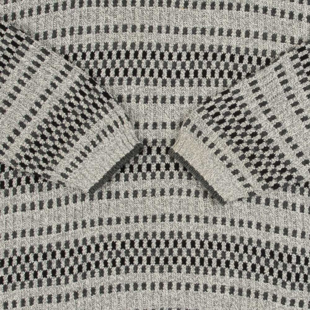 MEN'S VINTAGE 1990S STRUCTURED PATTERNED KNITTED JUMPER - LARGE