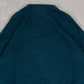 MEN'S VINTAGE 1990S MADE IN ITALY LEATHER PATCH KNITTED JUMPER - LARGE