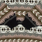 MEN'S VINTAGE 1990S PATTERNED KNITTED JUMPER - LARGE