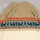 MEN'S VINTAGE 1990S STRUCTURED PATTERNED KNITTED JUMPER - LARGE