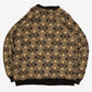 MEN'S VINTAGE STRUCTURED PATTERNED KNITTED JUMPER - X-LARGE