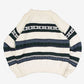 MEN'S VINTAGE 1990S STRUCTURED PATTERNED KNITTED JUMPER - X-LARGE