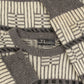 MEN'S VINTAGE 1990S STRUCTURED PATTERNED KNITTED JUMPER - X-LARGE