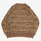 MEN'S VINTAGE 1990S STRUCTURED PATTERNED KNITTED JUMPER - MEDIUM