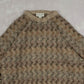 MEN'S VINTAGE 1990S STRUCTURED PATTERNED KNITTED JUMPER - X-LARGE