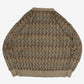 MEN'S VINTAGE 1990S STRUCTURED PATTERNED KNITTED JUMPER - X-LARGE