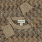 MEN'S VINTAGE 1990S STRUCTURED PATTERNED KNITTED JUMPER - X-LARGE