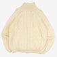 MEN'S VINTAGE 1990S FULL ZIP ARAN KNITTED CARDIGAN - XX-LARGE