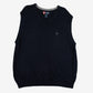 MEN'S VINTAGE CHAPS KNITTED VEST JUMPER - X-LARGE
