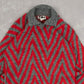 MEN'S VINTAGE 1990S PATTERNED KNITTED JUMPER - SMALL