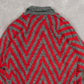 MEN'S VINTAGE 1990S PATTERNED KNITTED JUMPER - SMALL