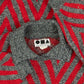 MEN'S VINTAGE 1990S PATTERNED KNITTED JUMPER - SMALL