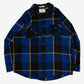 MEN'S VINTAGE 1990S CHECKED WOOL STYLE FLANNEL SHIRT - X-LARGE