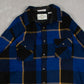 MEN'S VINTAGE 1990S CHECKED WOOL STYLE FLANNEL SHIRT - X-LARGE