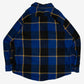 MEN'S VINTAGE 1990S CHECKED WOOL STYLE FLANNEL SHIRT - X-LARGE