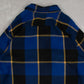 MEN'S VINTAGE 1990S CHECKED WOOL STYLE FLANNEL SHIRT - X-LARGE